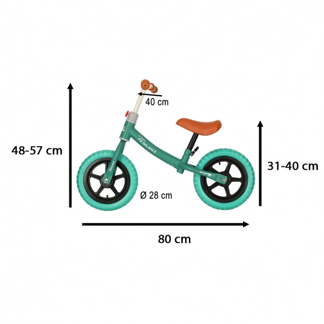 Bicicletta senza pedali Trike Fix Balance ultra leggera grigio rosa – turchese