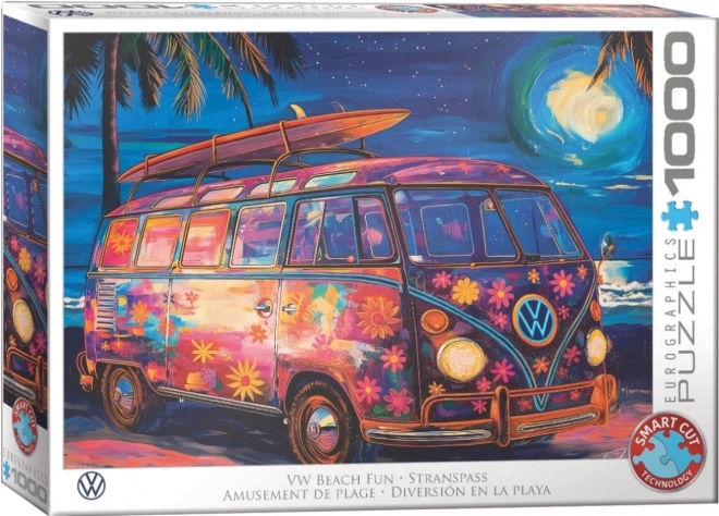 Puzzle Divertimento in Spiaggia VW 1000 Pezzi