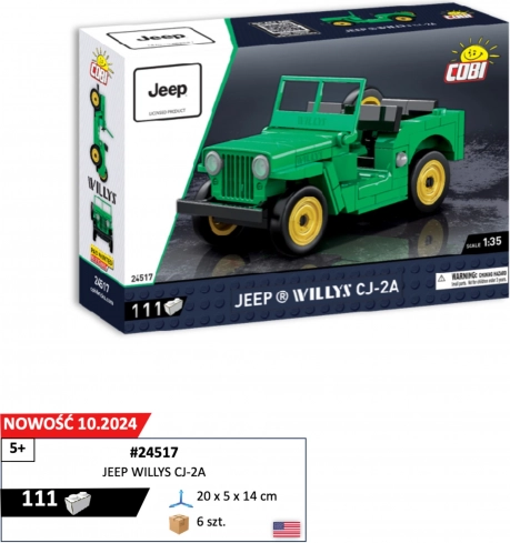 Modello JEEP WILLYS CJ-2A 1:35 kit di montaggio COBI