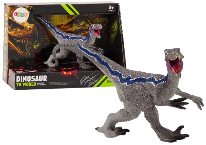 Dinosaur Figurina Da Collezione Velociraptor Grigio