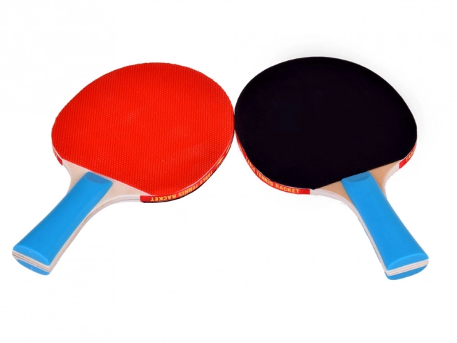 Set racchette da ping-pong di legno con 3 palline