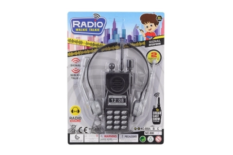 Set polizia con walkie-talkie e cuffie