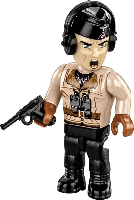 Minifigure di carrista e ricchi accessori