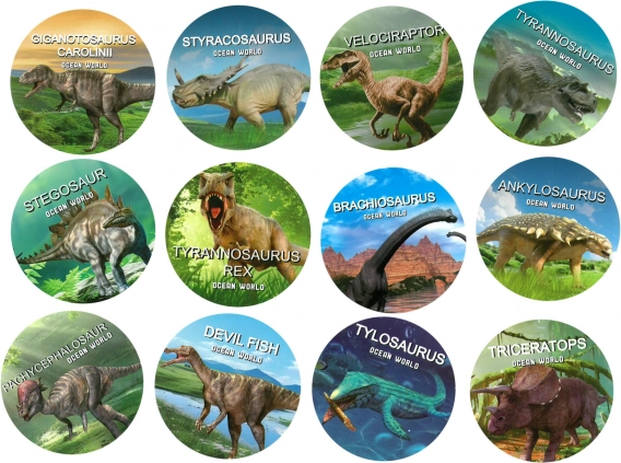 Mix di piccoli dinosauri in scatola