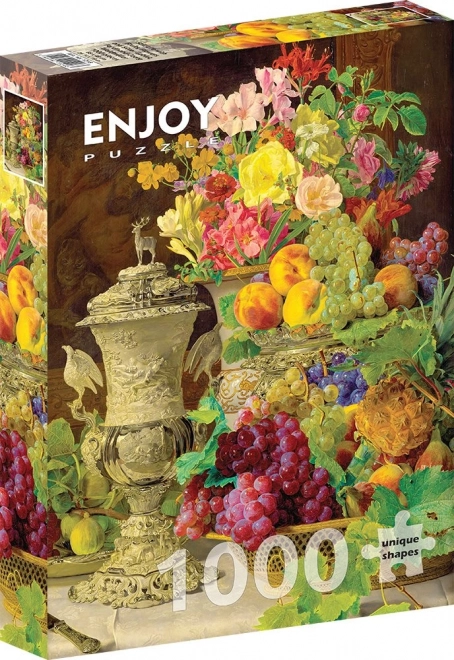 Puzzle Enjoy: Natura Morta Con Frutta Di Ferdinand Georg Waldmüller - 1000 Pezzi