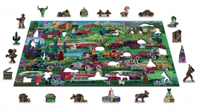 Puzzle in legno doppia faccia Veterani
