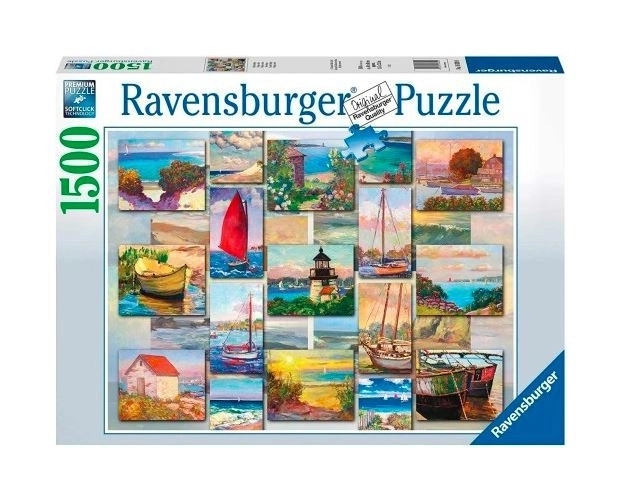 Ravensburger - Puzzle 1500 pezzi Costa Collage