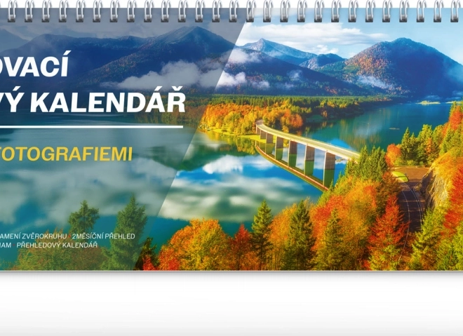Calendario da tavolo pianificatore fiscale con fotografie 2026