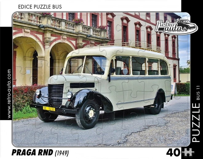 Puzzle Autobus Vintage Praga RND 1949