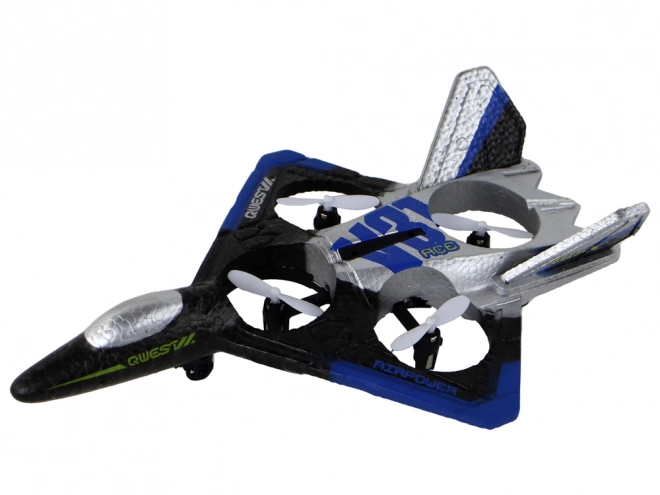 Aereo Caccia R/C Argento Blu