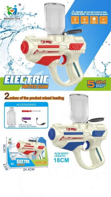 Pistola elettrica ad acqua 18 cm