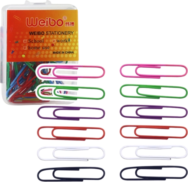 Graffette colorate per ufficio 30 mm, 40 pz