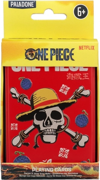 Carte da gioco One Piece in scatola di latta