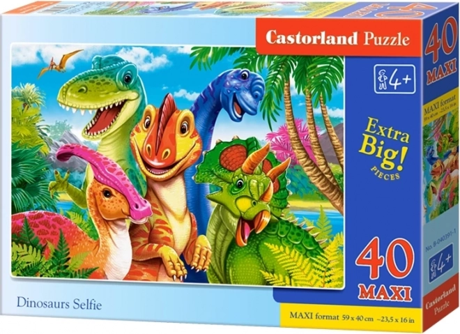 Puzzle maxi selfie dei dinosauri