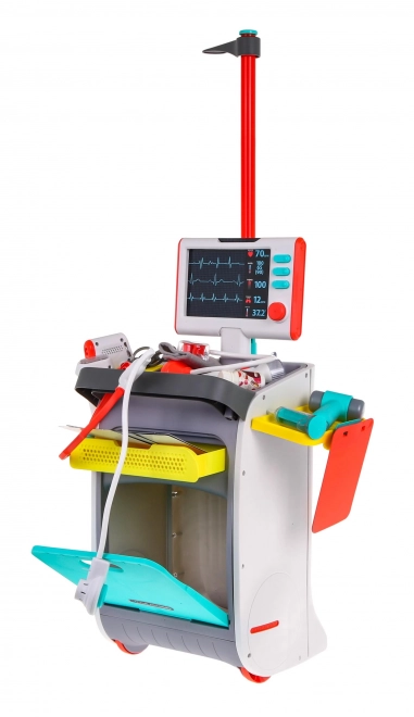 Carrello medico interattivo per bambini 3+ con funzioni di EKG e accessori