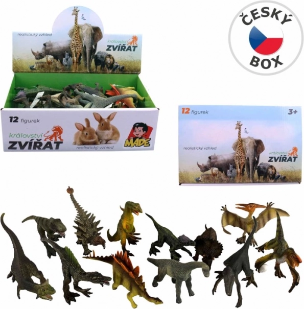 Figure di dinosauri - set di 12 pezzi