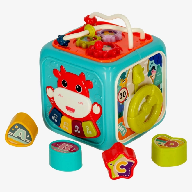 Cubo educativo interattivo Bibi-Inn 6in1 blu