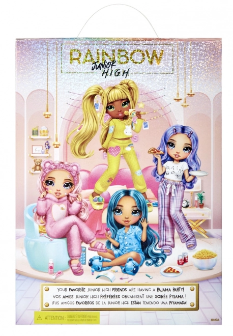 Rainbow High Junior Fashion bambola in pigiama - Violet Willow