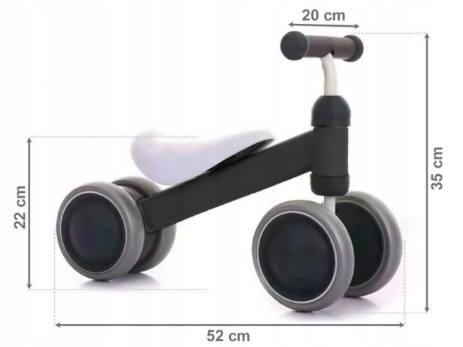 ECOTOYS Bicicletta MINI nera