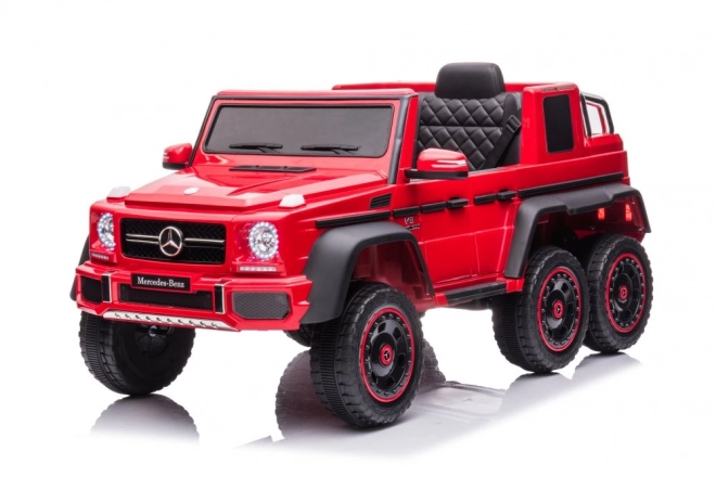 Auto a batteria Mercedes Benz G63 6x6 rosso