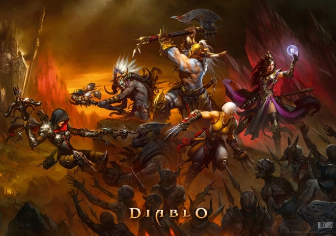 Puzzle diablo - battaglia degli eroi 1000 pezzi