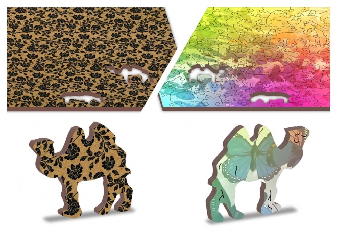 Puzzle in legno Sogno di farfalla 2 in 1 - 300 pezzi