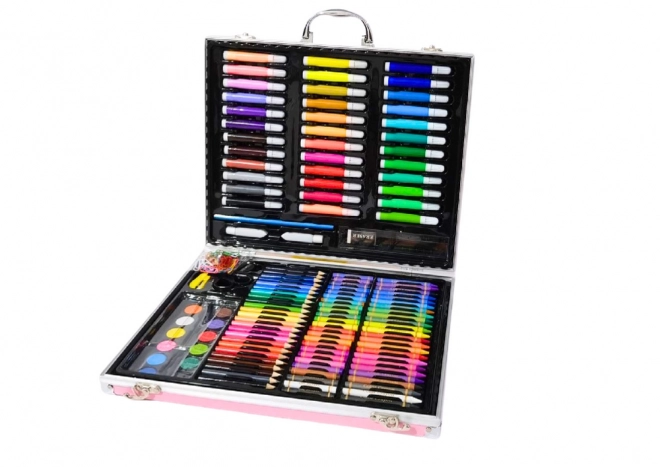 Set artistico con valigetta e unicorno rosa 150 pezzi