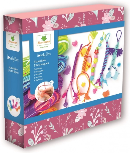 Lovely Box - Set Creativo Scoubidou - Divertente Intreccio di Cordini Colorati