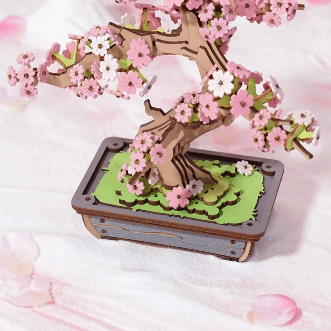 Puzzle 3D in legno Bonsai Sakura