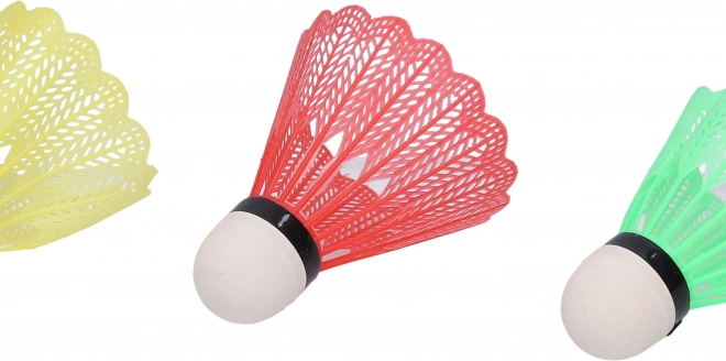 Set di volani da badminton colorati 3 pezzi