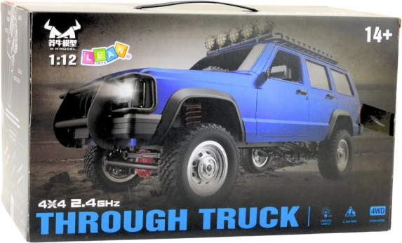 Auto da corsa RC 4x4 MN78 blu 1:12