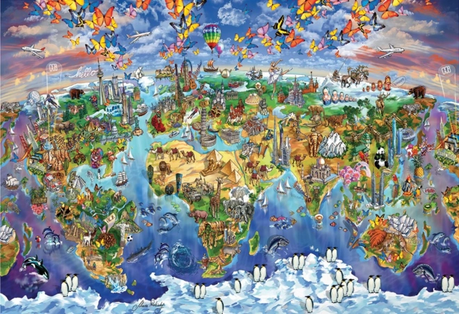 Puzzle Eurographics Meraviglie del Mondo 5000 Pezzi