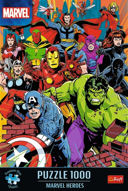 Puzzle 1000 pezzi Premium Plus Qualità Eroi Marvel