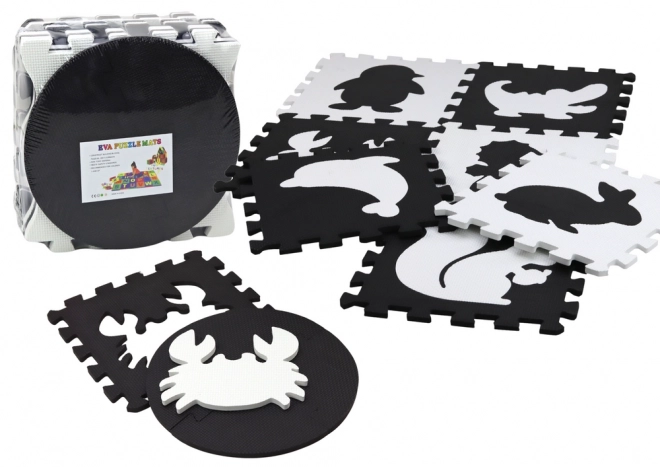 Tappeto puzzle schiuma EVA contrasto educativo