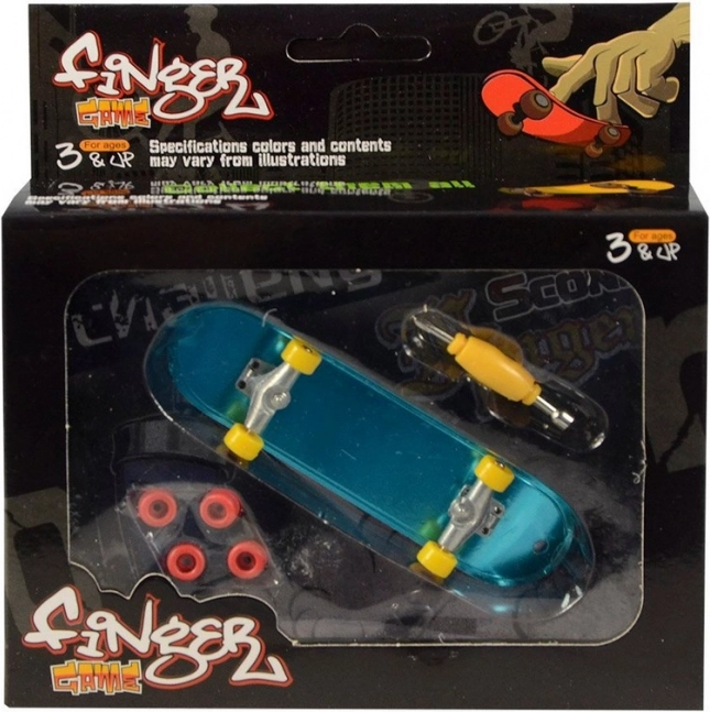 Skateboard da dito in metallo 9 cm