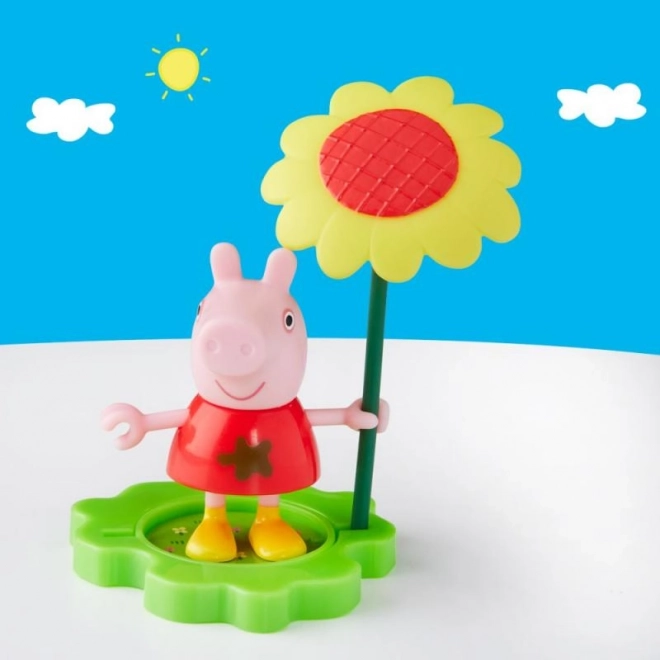 Peppa Pig divertimento in pozzanghera e fango, figurina