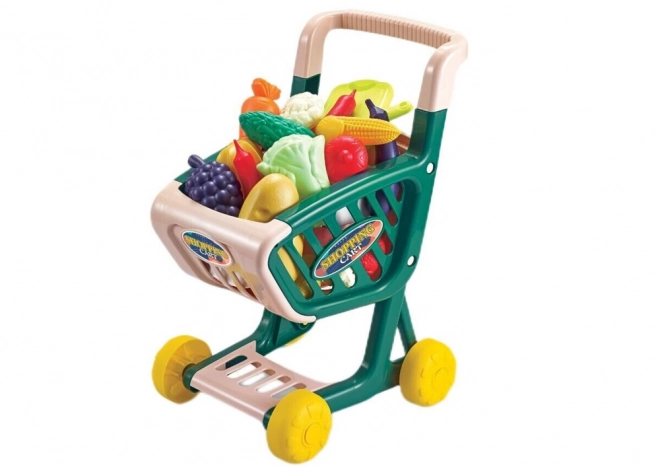 Carrello della spesa per bambini Set di verdure e frutta verde