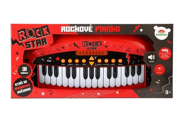 Pianola musicale per bambini ROCK STAR 31 tasti