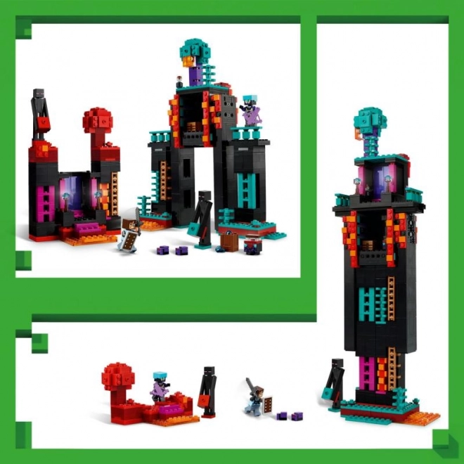 Costruzione LEGO Minecraft Base dei Saccheggiatori e Distruttore