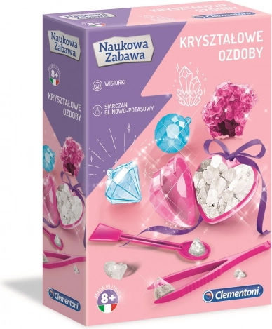 Decorazioni di cristallo – set scientifico CLEMENTONI Naukowa Zabawa