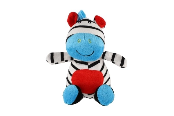 Zebra sonaglio in peluche 24 cm