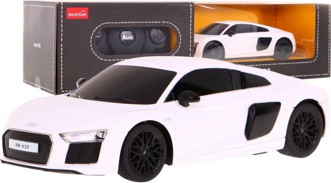 Audi R8 bianca RASTAR 1:24 Auto radiocomandata + telecomando 2,4 GHz