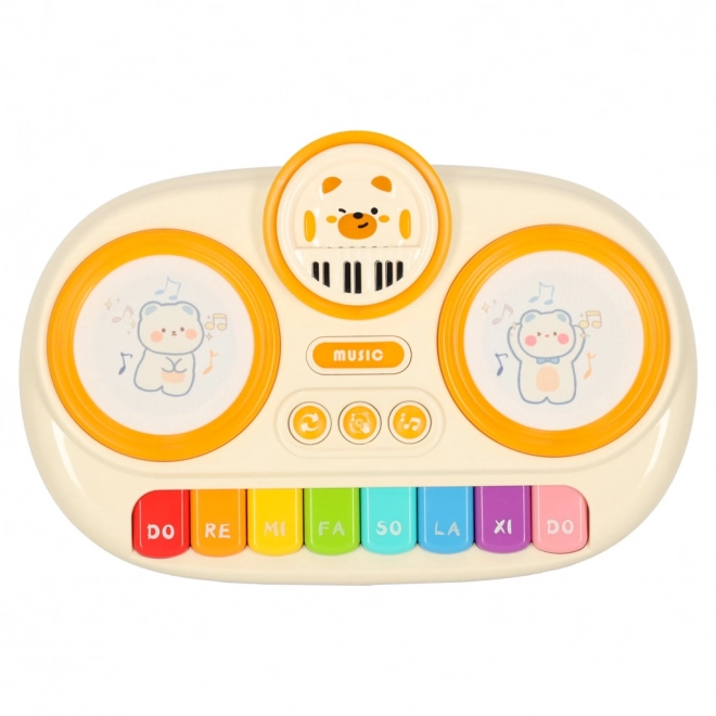 Pianoforte interattivo per bambini organo educativo beige