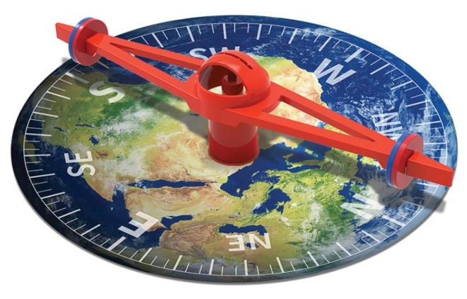 Apprendimento chiaro del magnetismo e dei punti cardinali