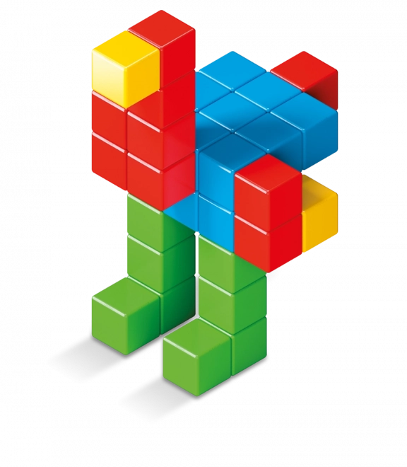 Geomag Magicube Colori Completi 64 Pezzi