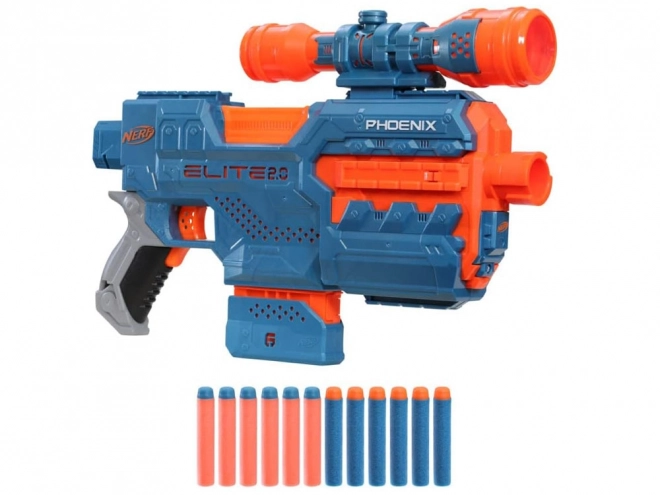 Blaster automatico con mirino e dardi Nerf Elite 2.0 Phoenix