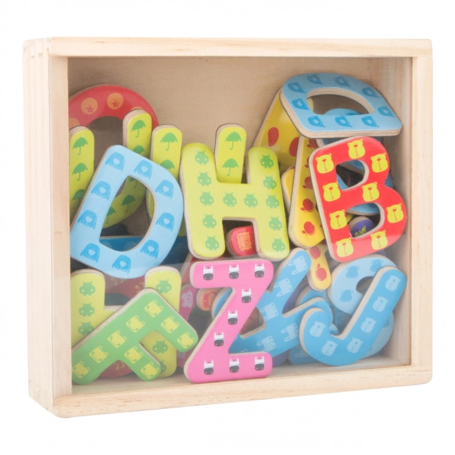 Lettere magnetiche in legno colorato Small Foot, 37 pezzi