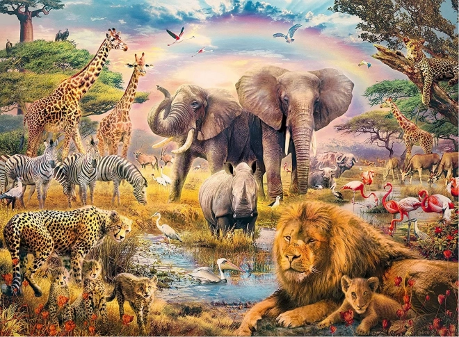 Puzzle Savana Africana XXL 100 Pezzi
