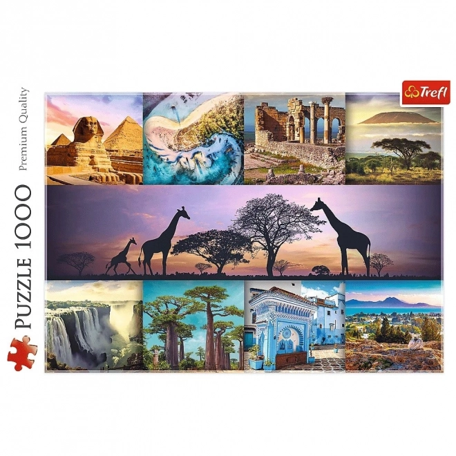 Puzzle 1000 pezzi collage Africa