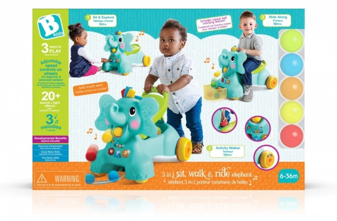 Giocattolo Sensoriale 3 in 1 Elefante Infantino